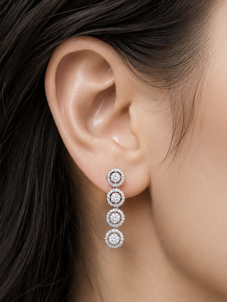 NOVA CIRCLE DROP EARRINGS