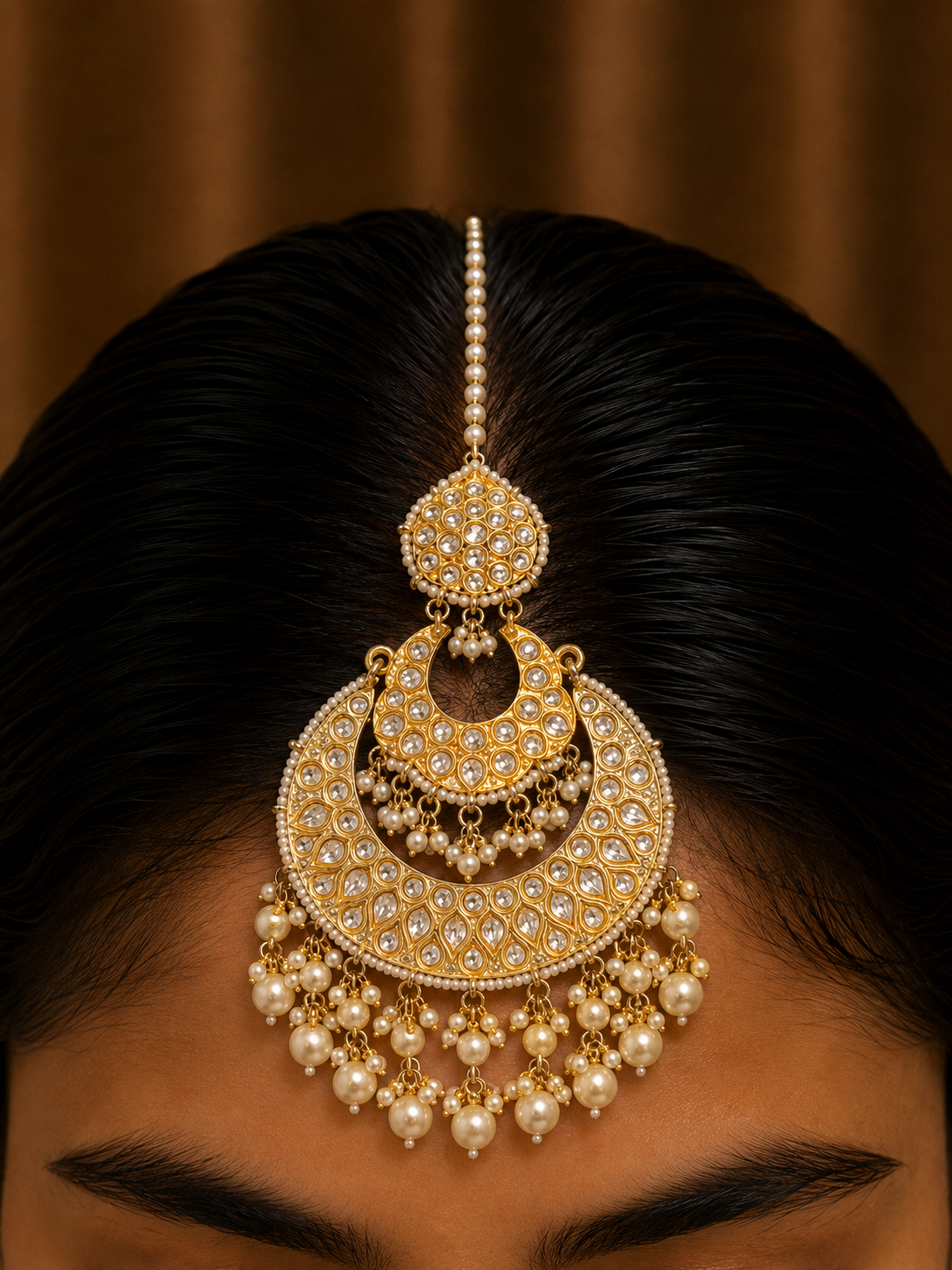 Pearl Noor Maang Tika