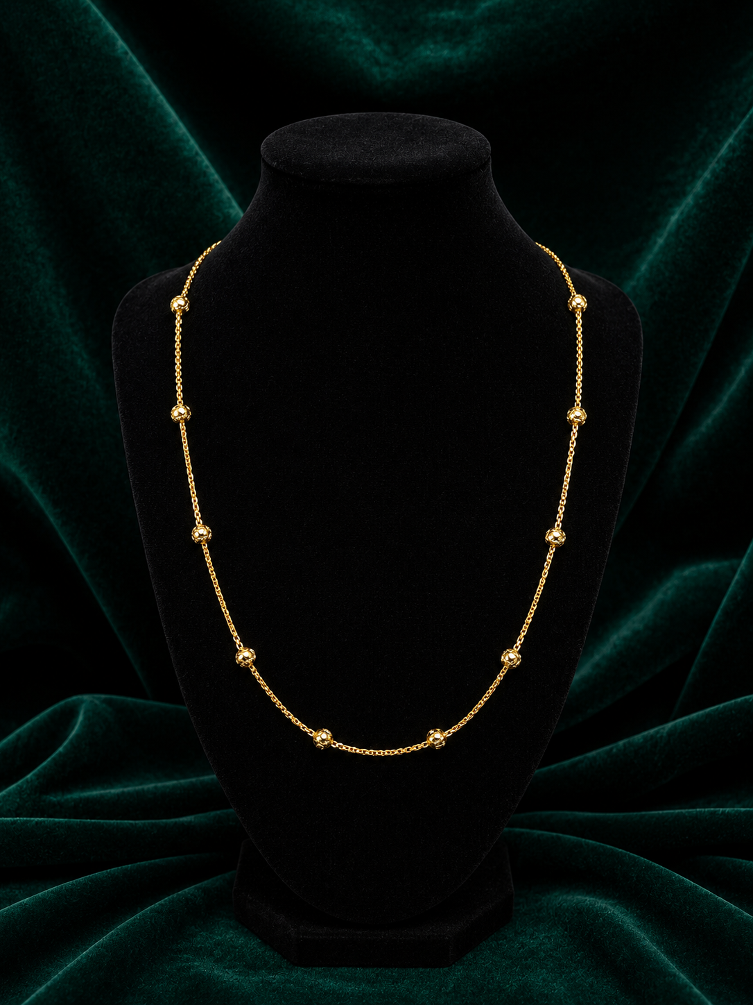 GOLD CHAIN WITH BALLS