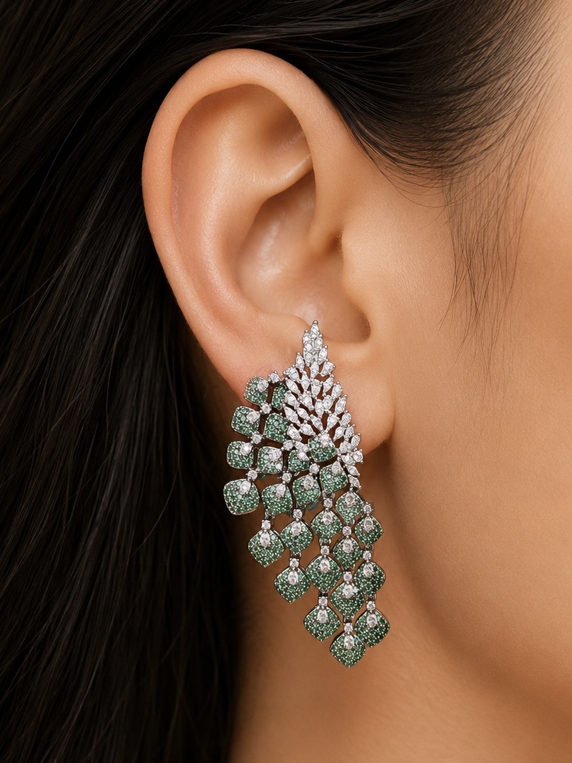 EMERALD FOREST ROYALE EARRINGS