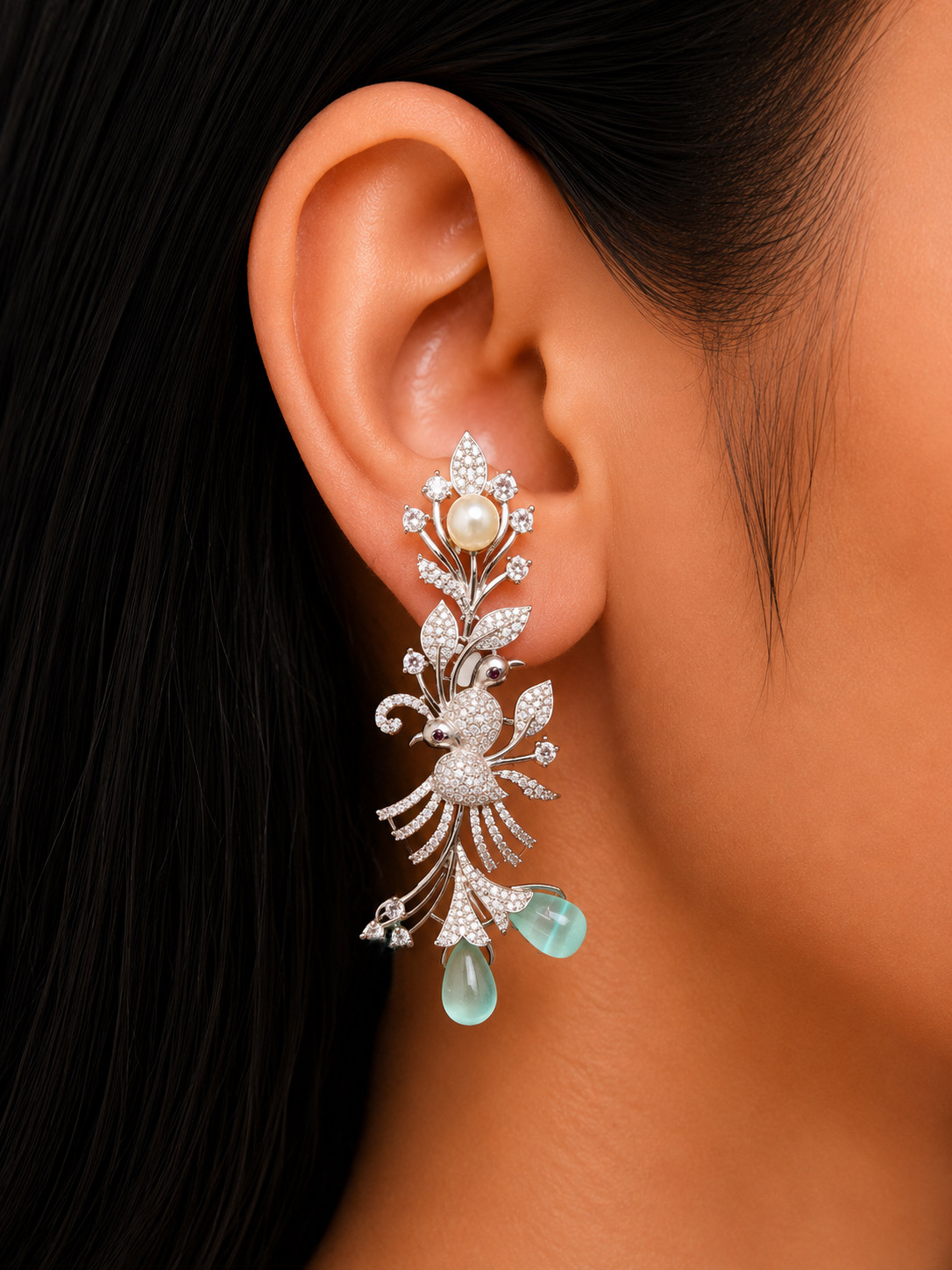 PEARL AVIARY DROP EARRINGS