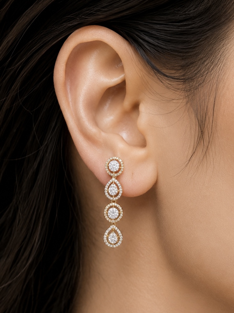 GOLDEN RADIANCE DROP EARRINGS