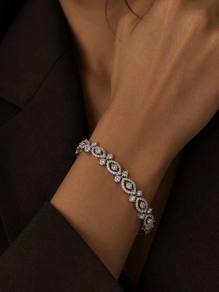 Luminous Grace Tennis Bracelet