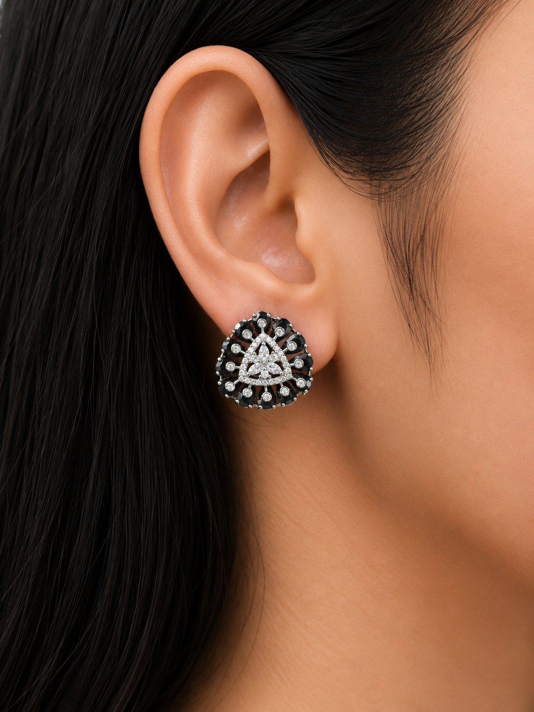 BLACK OPULENCE STUDS