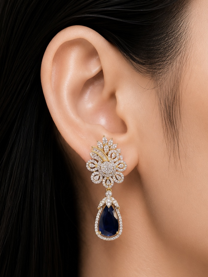 MIDNIGHT SAPPHIRE EARRINGS