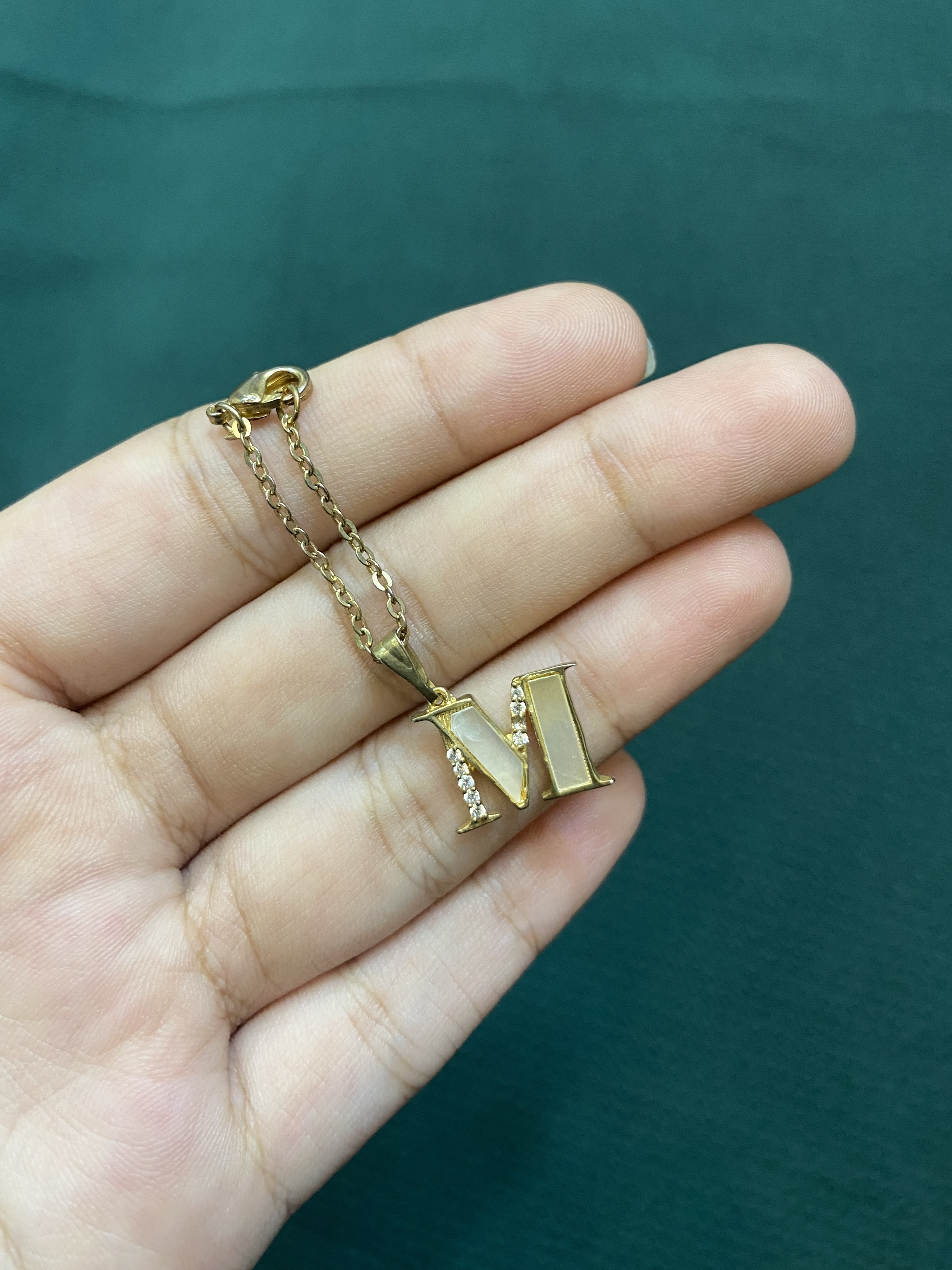 M INITIAL WATCH CHARM
